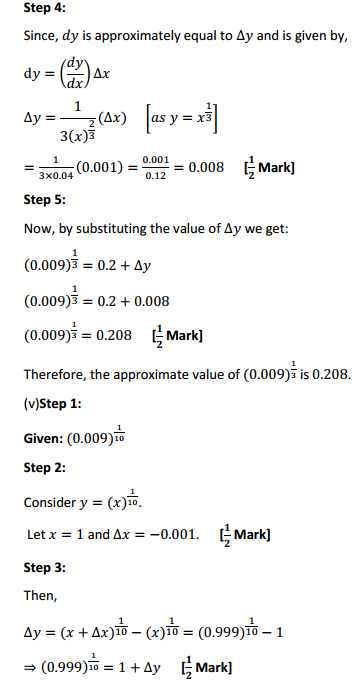 MP Board Class 12th Maths Solutions Chapter 6 Application of Derivatives Ex 6.4 7