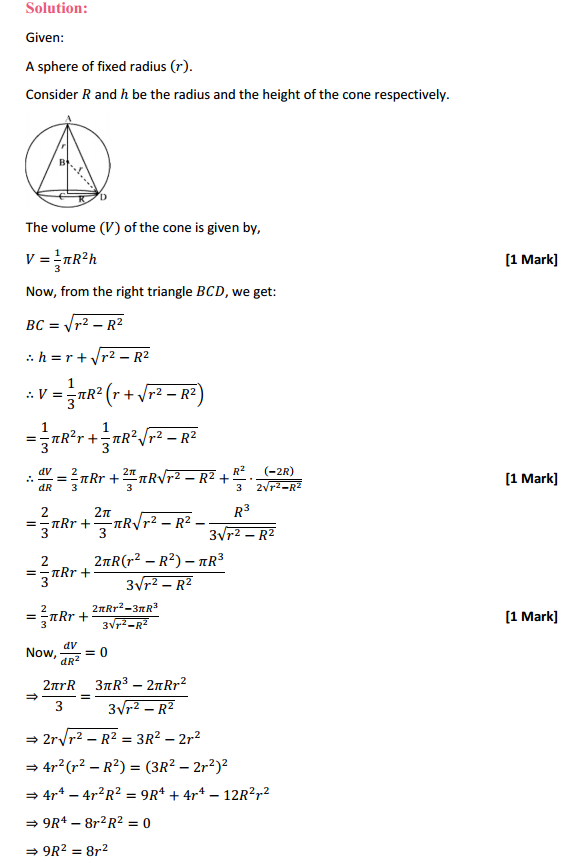 MP Board Class 12th Maths Solutions Chapter 6 Application of Derivatives Miscellaneous Exercise 29
