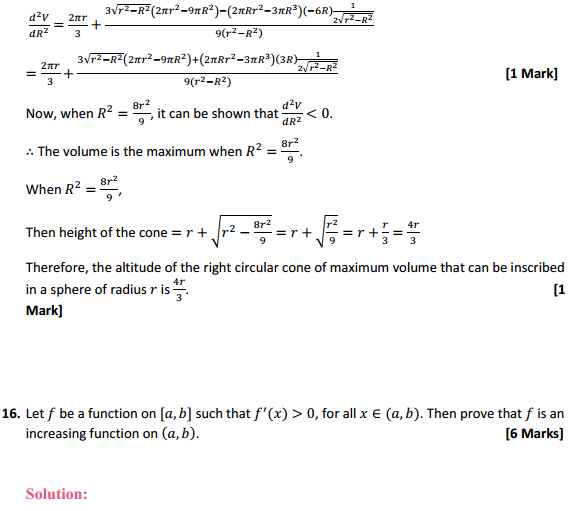 MP Board Class 12th Maths Solutions Chapter 6 Application of Derivatives Miscellaneous Exercise 31