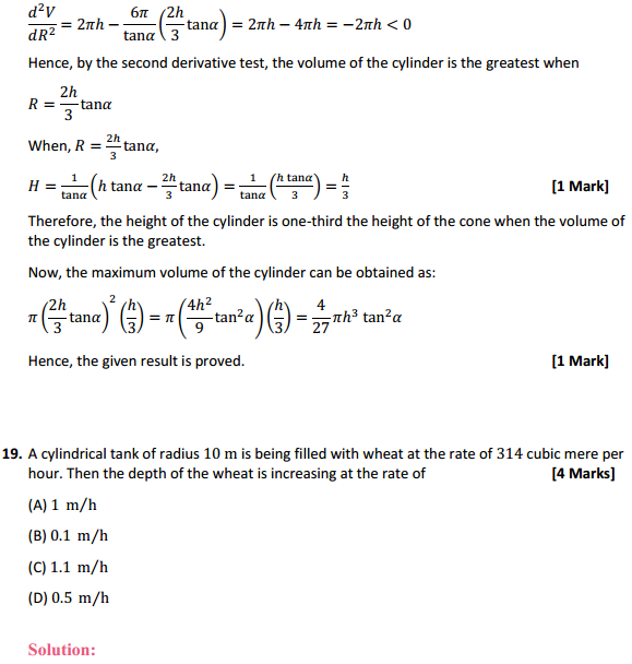 MP Board Class 12th Maths Solutions Chapter 6 Application of Derivatives Miscellaneous Exercise 37