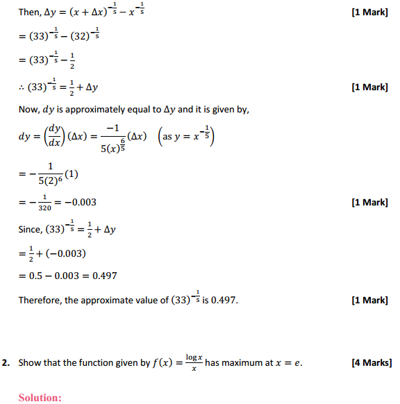 MP Board Class 12th Maths Solutions Chapter 6 Application of Derivatives Miscellaneous Exercise 4