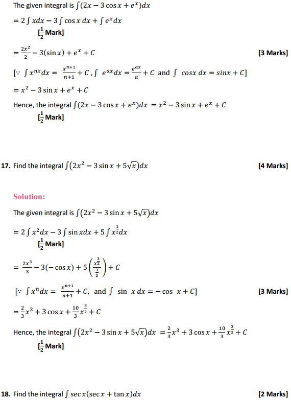 MP Board Class 12th Maths Solutions Chapter 7 Integrals Ex 7.1 8