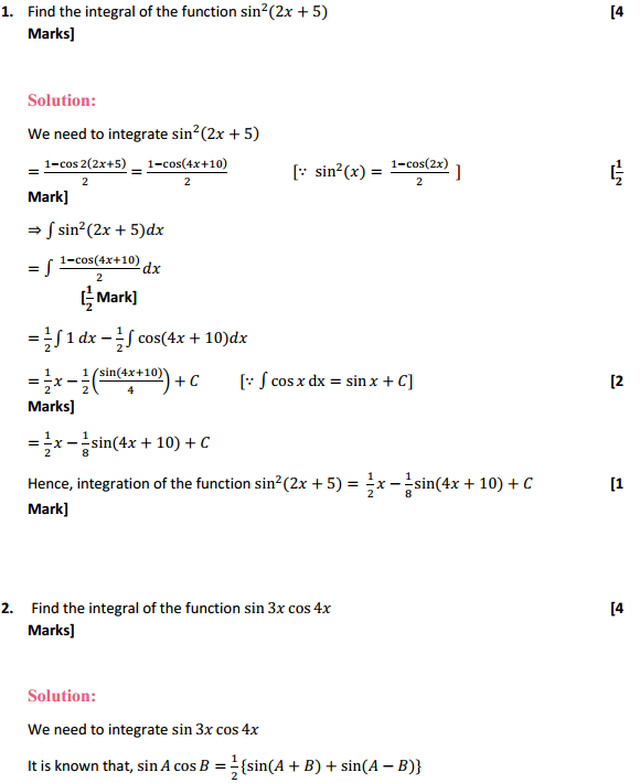 MP Board Class 12th Maths Solutions Chapter 7 Integrals Ex 7.3 1