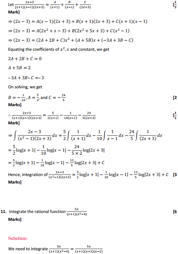 MP Board Class 12th Maths Solutions Chapter 7 Integrals Ex 7.5 10