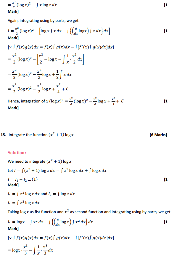 MP Board Class 12th Maths Solutions Chapter 7 Integrals Ex 7.6 11