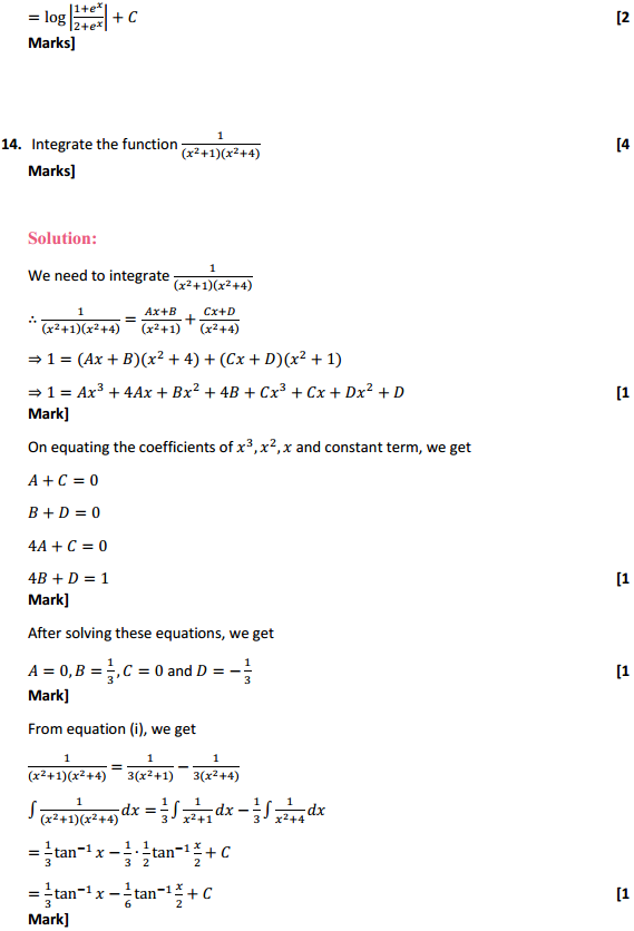 MP Board Class 12th Maths Solutions Chapter 7 Integrals Miscellaneous Exercise 10