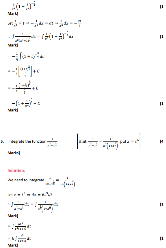 MP Board Class 12th Maths Solutions Chapter 7 Integrals Miscellaneous Exercise 4