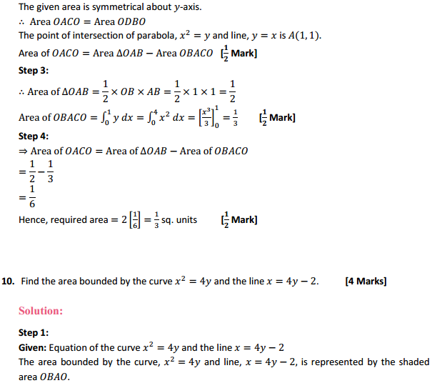 MP Board Class 12th Maths Solutions Chapter 8 Application of Integrals Ex 8.1 11