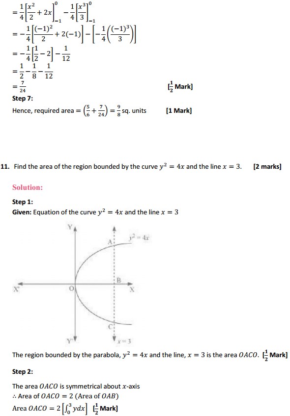 MP Board Class 12th Maths Solutions Chapter 8 Application of Integrals Ex 8.1 13