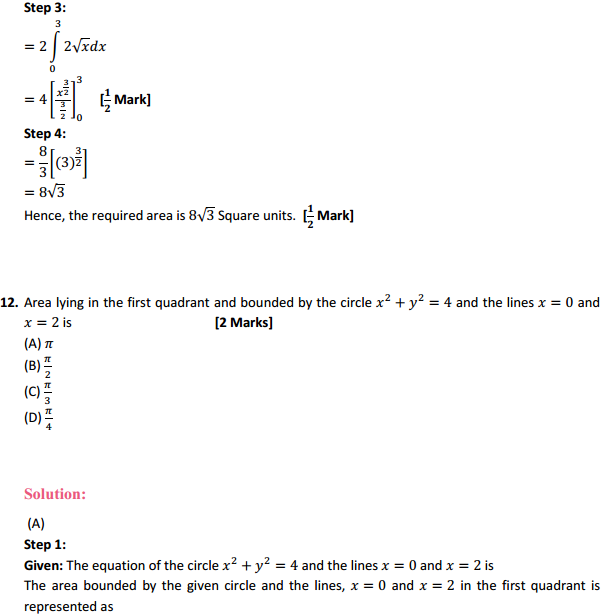 MP Board Class 12th Maths Solutions Chapter 8 Application of Integrals Ex 8.1 14