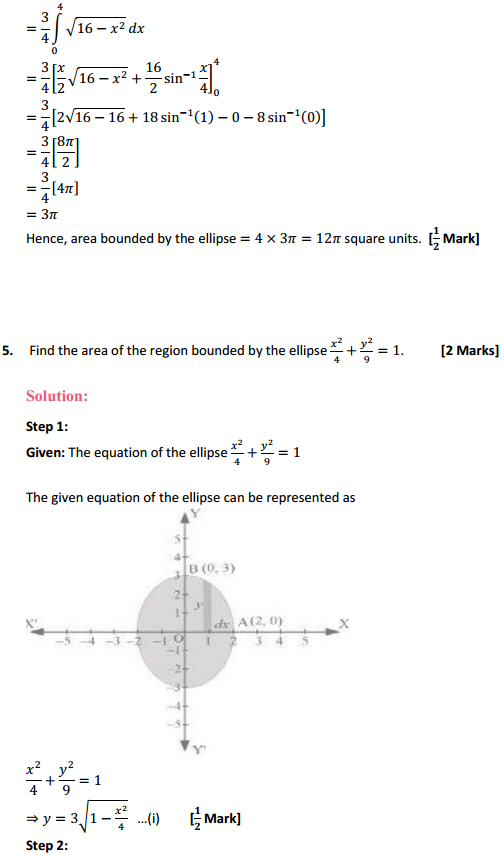 MP Board Class 12th Maths Solutions Chapter 8 Application of Integrals Ex 8.1 5