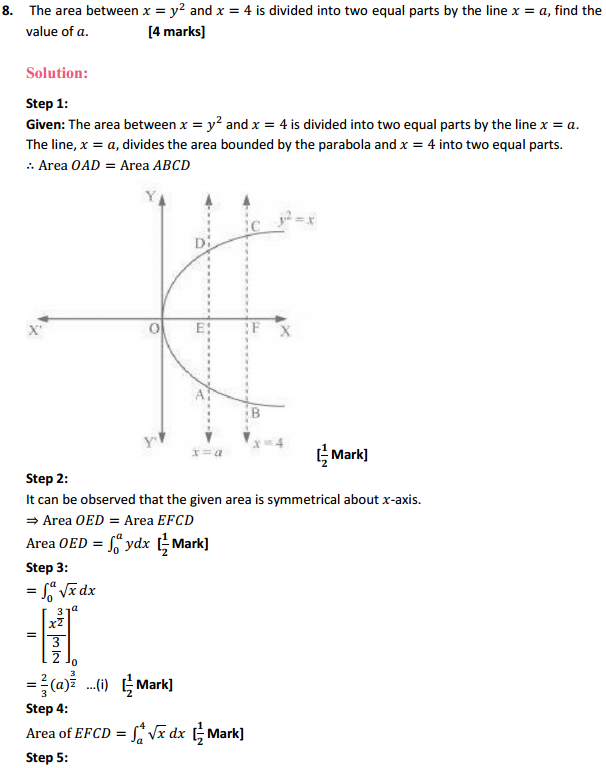 MP Board Class 12th Maths Solutions Chapter 8 Application of Integrals Ex 8.1 9