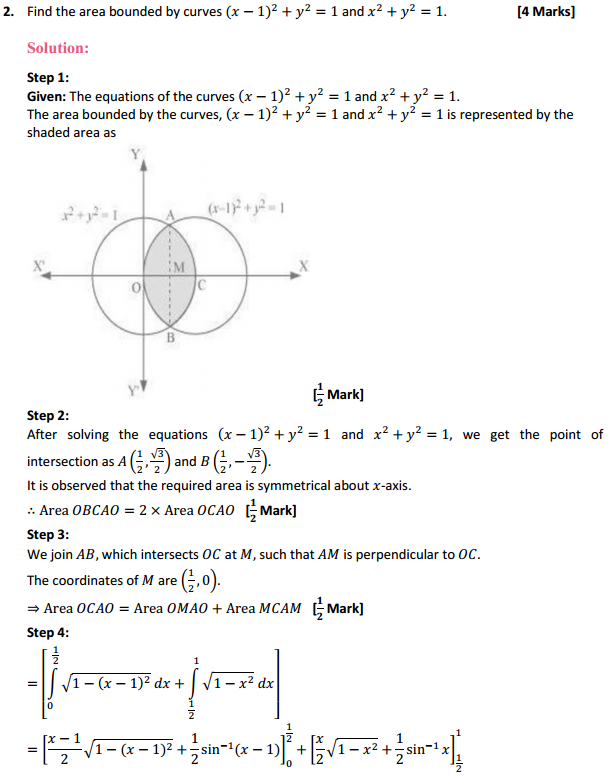 MP Board Class 12th Maths Solutions Chapter 8 Application of Integrals Ex 8.2 3