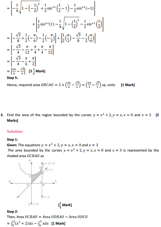 MP Board Class 12th Maths Solutions Chapter 8 Application of Integrals Ex 8.2 4
