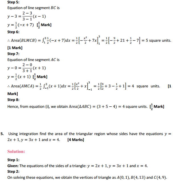 MP Board Class 12th Maths Solutions Chapter 8 Application of Integrals Ex 8.2 6