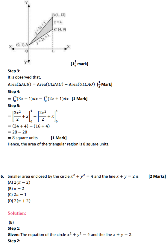 MP Board Class 12th Maths Solutions Chapter 8 Application of Integrals Ex 8.2 7