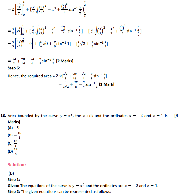 MP Board Class 12th Maths Solutions Chapter 8 Application of Integrals Miscellaneous Exercise 20