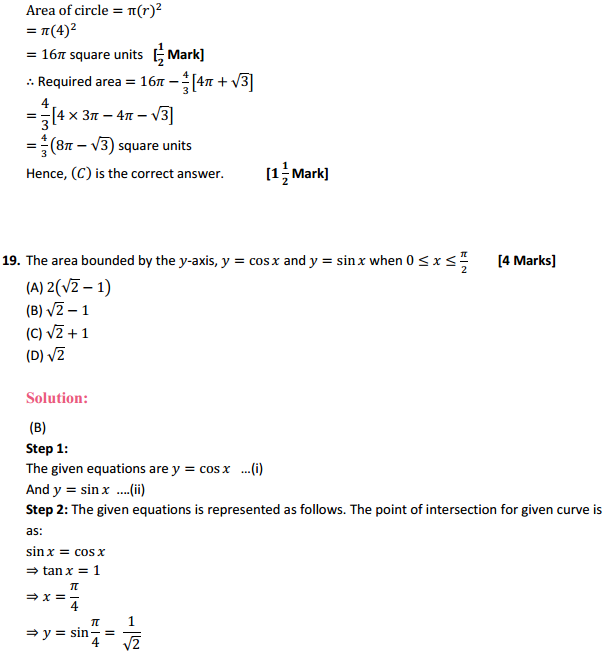 MP Board Class 12th Maths Solutions Chapter 8 Application of Integrals Miscellaneous Exercise 24