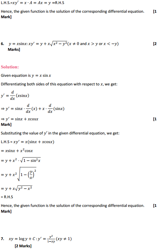 MP Board Class 12th Maths Solutions Chapter 9 Differential Equations Ex 9.2 4