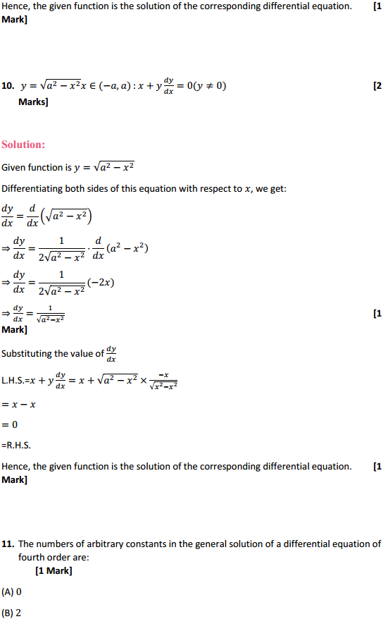 MP Board Class 12th Maths Solutions Chapter 9 Differential Equations Ex 9.2 7