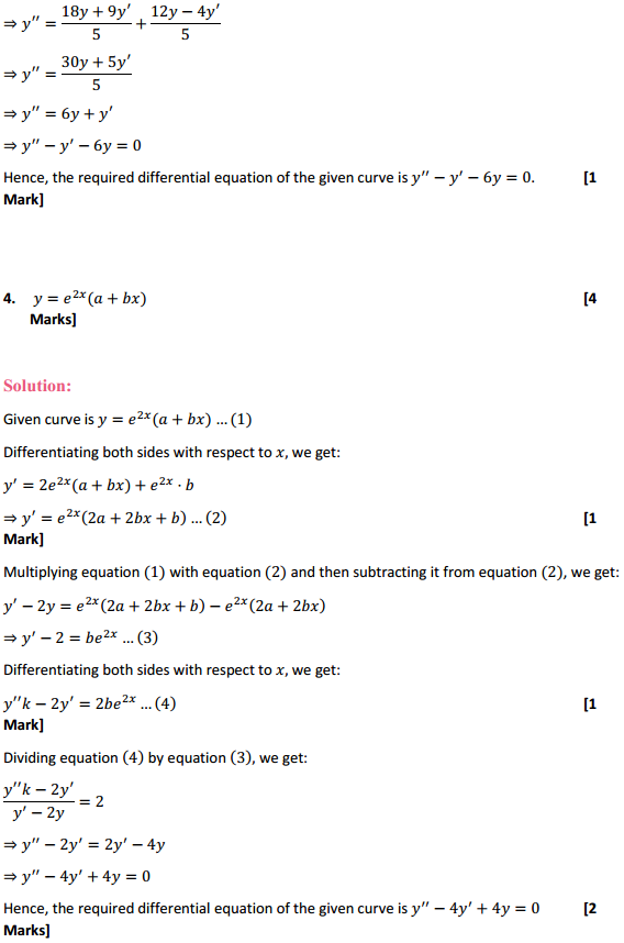 MP Board Class 12th Maths Solutions Chapter 9 Differential Equations Ex 9.3 4