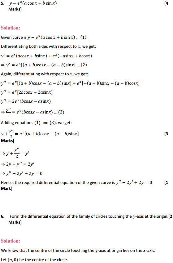 MP Board Class 12th Maths Solutions Chapter 9 Differential Equations Ex 9.3 5