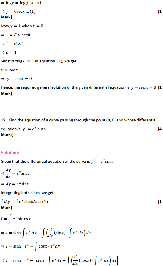 MP Board Class 12th Maths Solutions Chapter 9 Differential Equations Ex 9.4 15