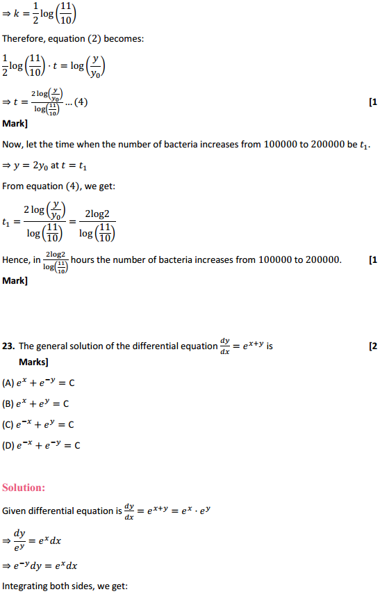 MP Board Class 12th Maths Solutions Chapter 9 Differential Equations Ex 9.4 24