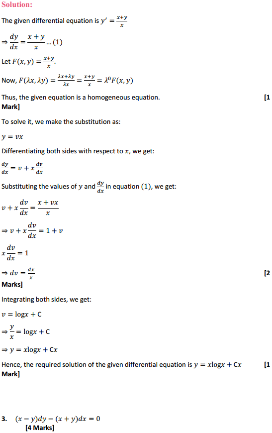 MP Board Class 12th Maths Solutions Chapter 9 Differential Equations Ex 9.5 3