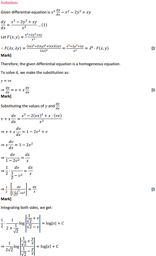 MP Board Class 12th Maths Solutions Chapter 9 Differential Equations Ex 9.5 9