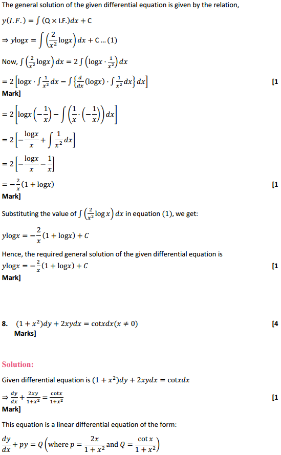 MP Board Class 12th Maths Solutions Chapter 9 Differential Equations Ex 9.6 12