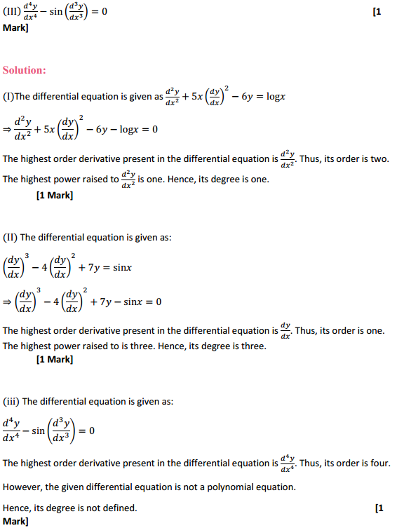 MP Board Class 12th Maths Solutions Chapter 9 Differential Equations Miscellaneous Exercise 2