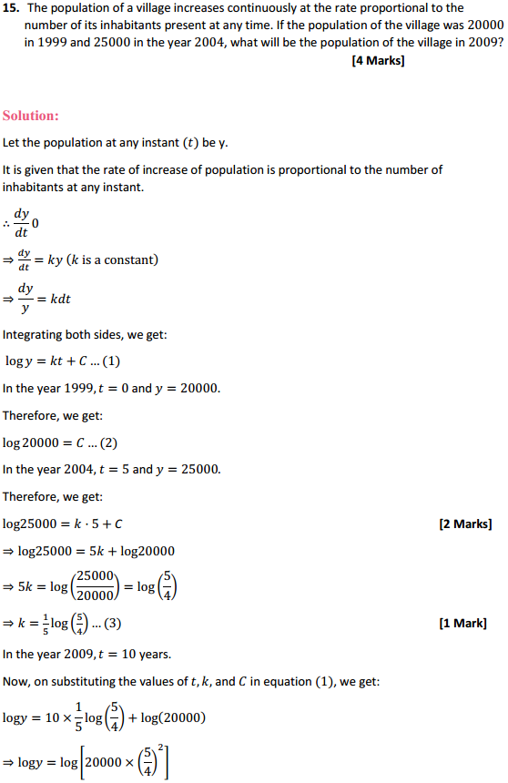 MP Board Class 12th Maths Solutions Chapter 9 Differential Equations Miscellaneous Exercise 31